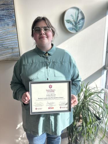 Callum with SLRA certificate