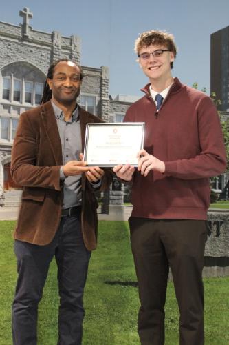 Conrad accepting the SLRA certificate